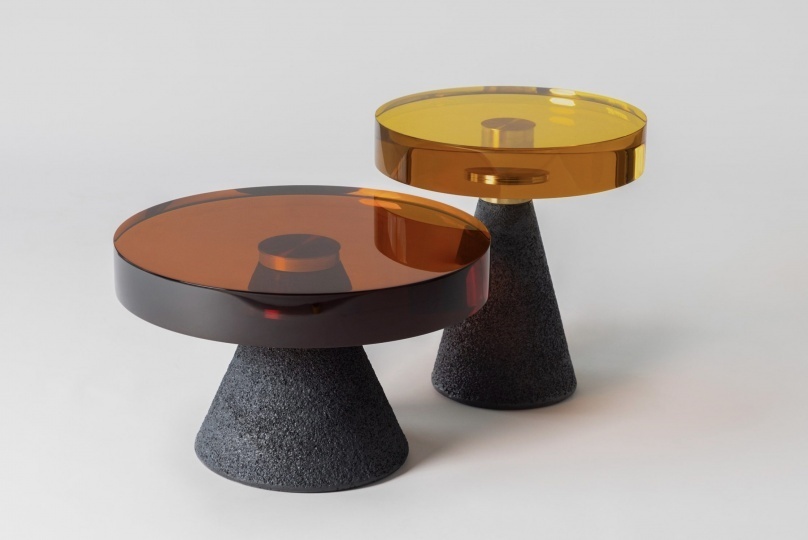 Draga & Aurel показали коллекцию мебели из муранского стекла, смолы и бетона