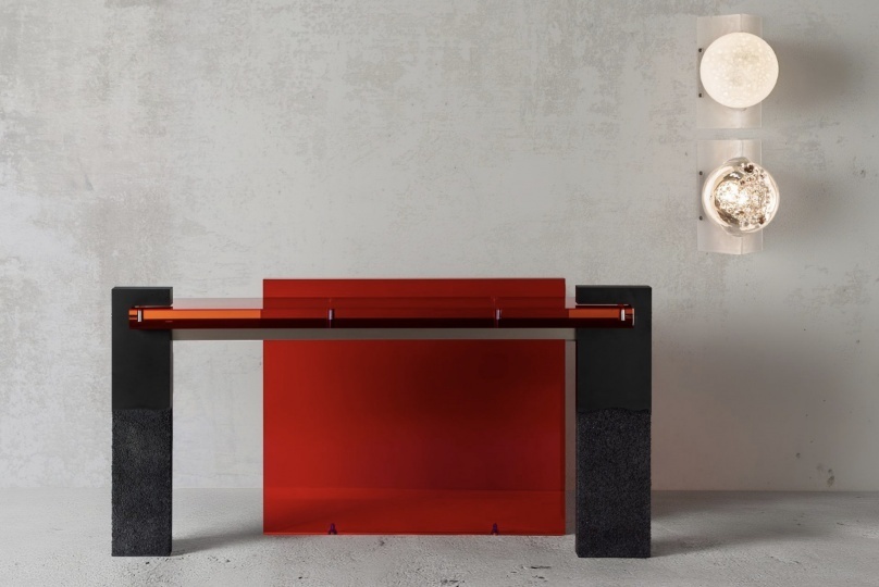 Draga & Aurel показали коллекцию мебели из муранского стекла, смолы и бетона