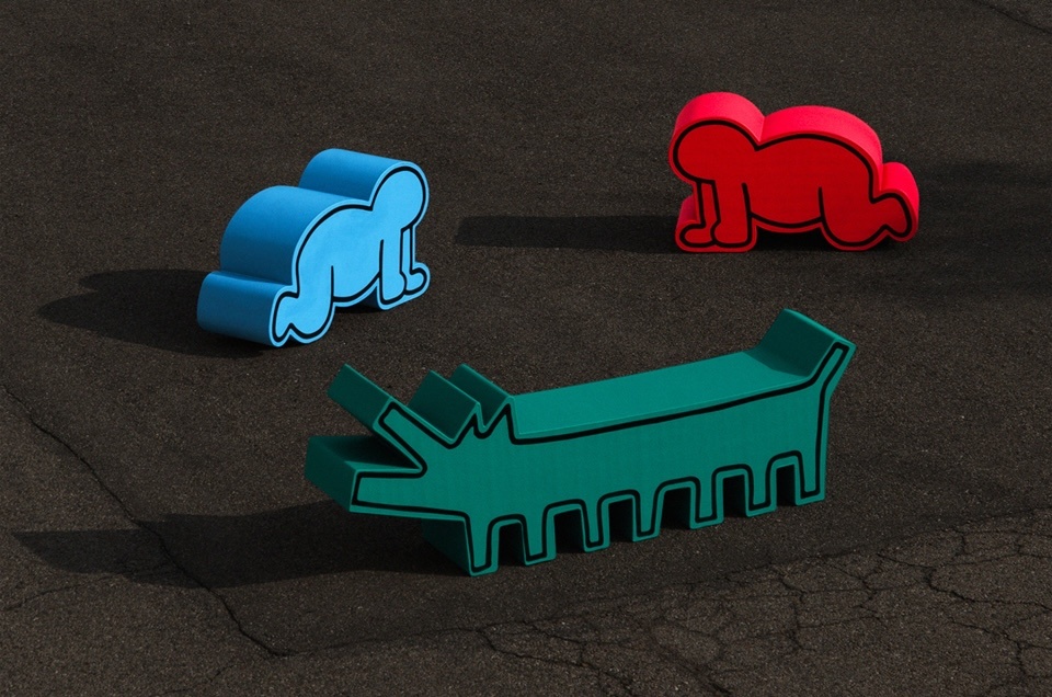 Gufram выпустил объекты по мотивам работ Кита Харинга