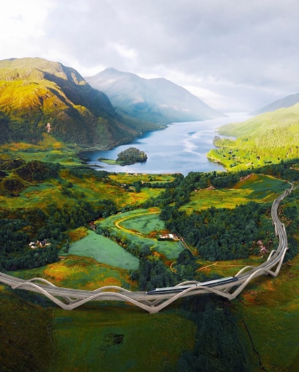 В Великобритании хотят построить железную дорогу в форме петли