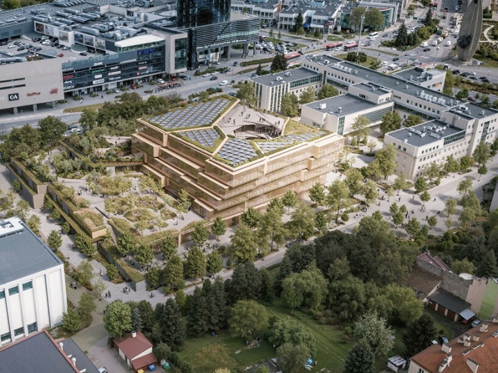 Кенго Кума построит общественную библиотеку в Польше