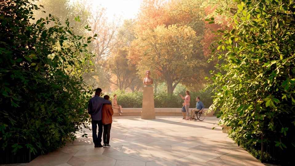 Foster + Partners показали дизайн мемориала королевы Елизаветы II