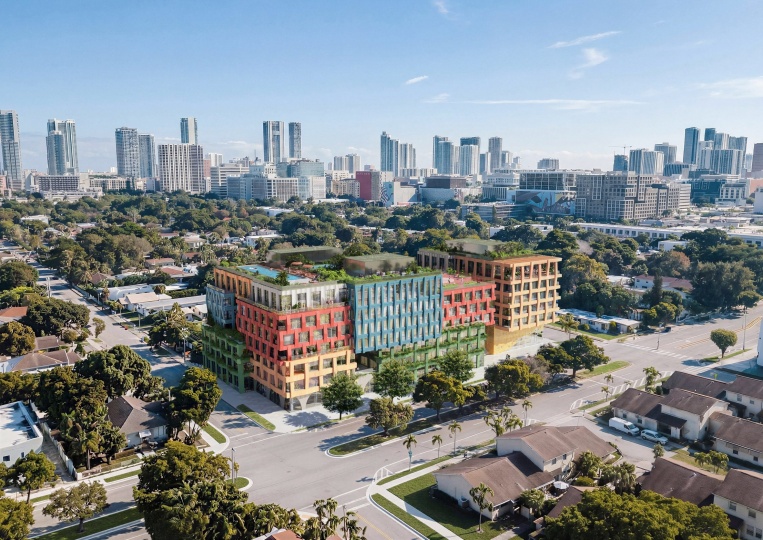 Архитекторы MVRDV спроектировали красочное здание в Майами