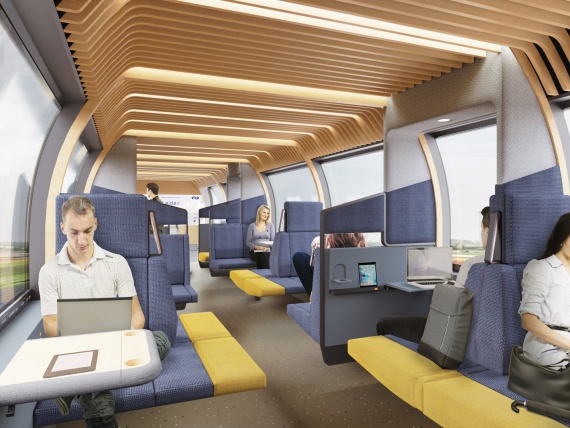 Архитекторы представили, как будут выглядеть поезда будущего