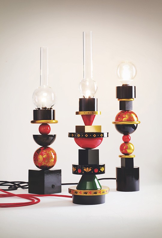 Лампа-конструктор «Хохлома» Светланы Катаргиной. Российские дизайнеры на Beijing Design Week