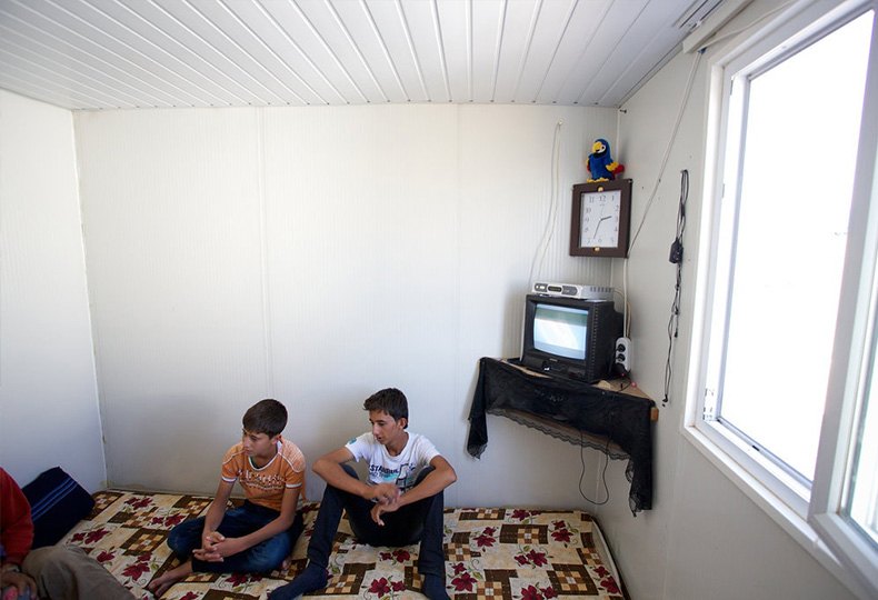 Дом-контейнер в лагере Килис, Турция
