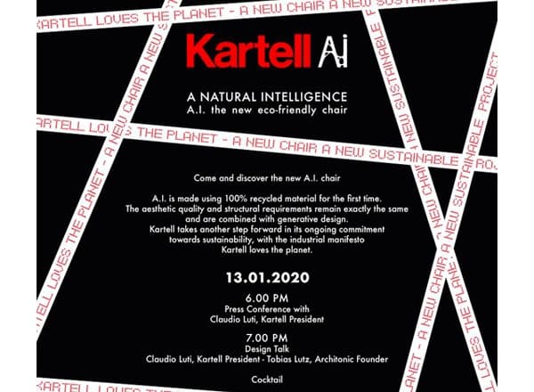 Design Talk: Kartell и Architonic об экологической ответственности и первом в мире стуле, спроектированном с помощью искусственного интеллекта.