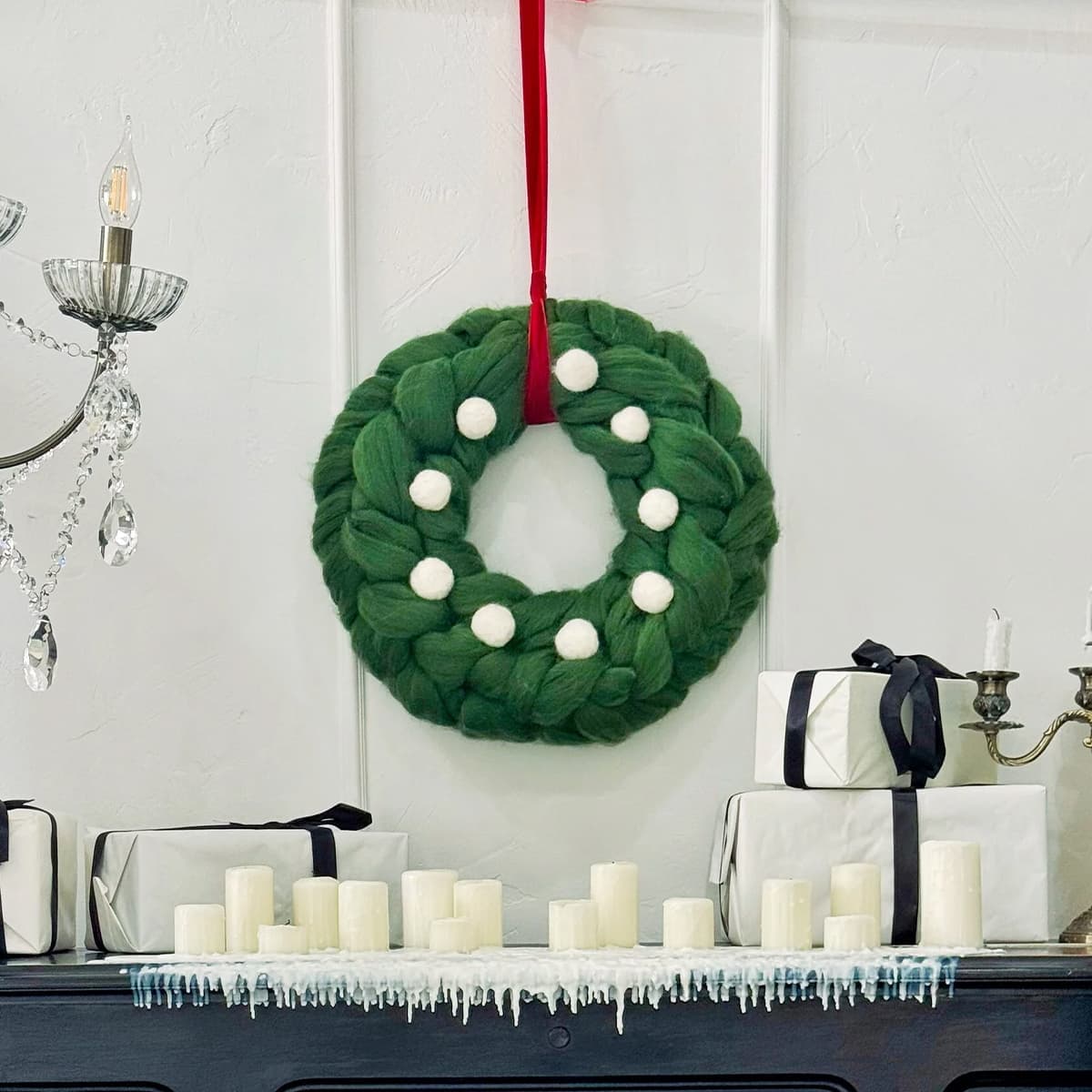 Рождественский венок «БАРХАТ»