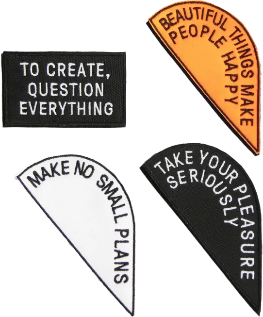 4 Patches Colourful Mix