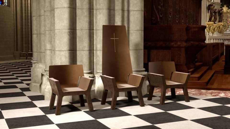 Обновленный Нотр-Дам дополнит мебель по дизайну Гийома Барде