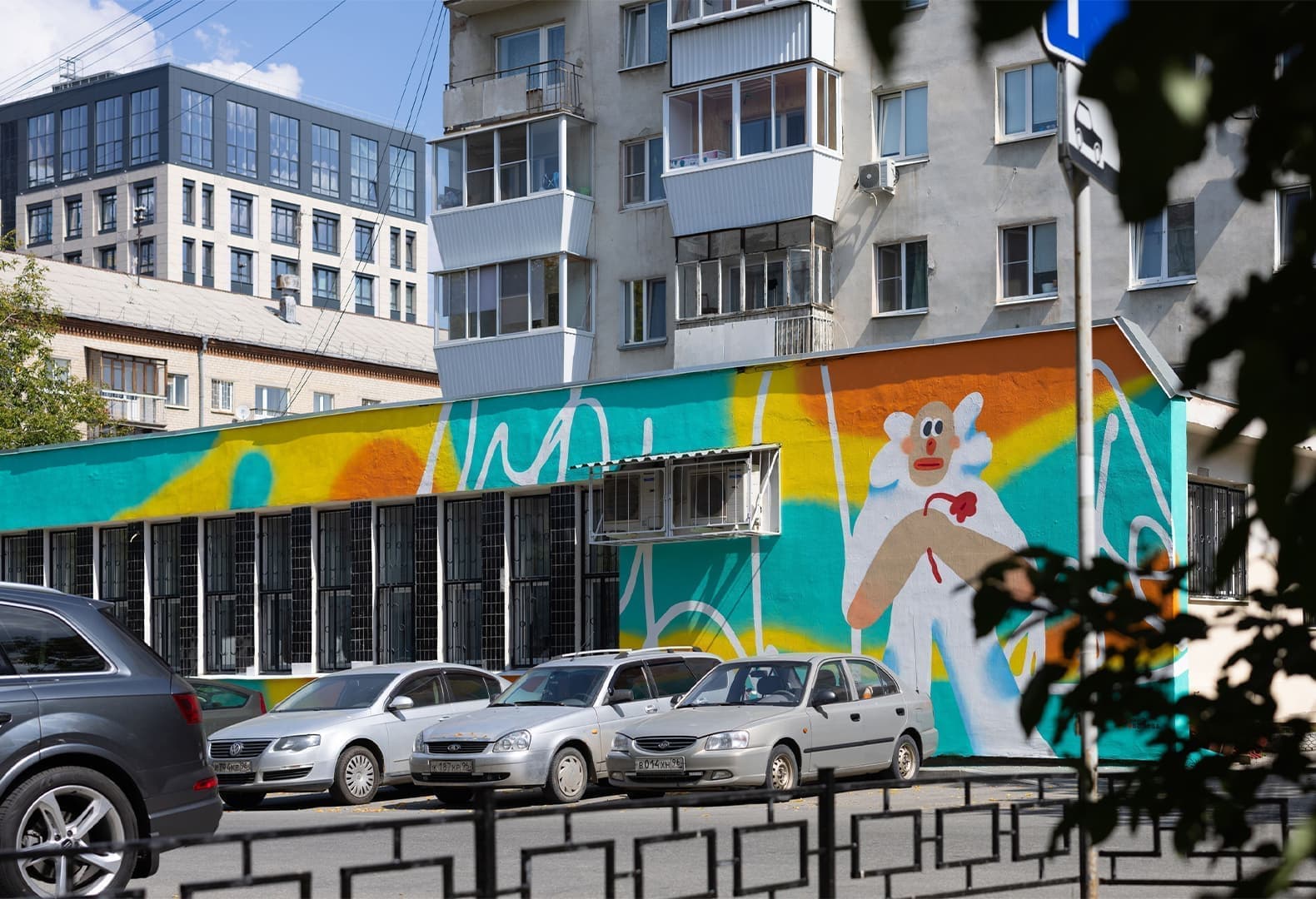 Международный фестиваль уличного искусства STENOGRAFFIA: Без названия. Полина Головачева (Москва, Россия). Фото: Дмитрий Чабанов