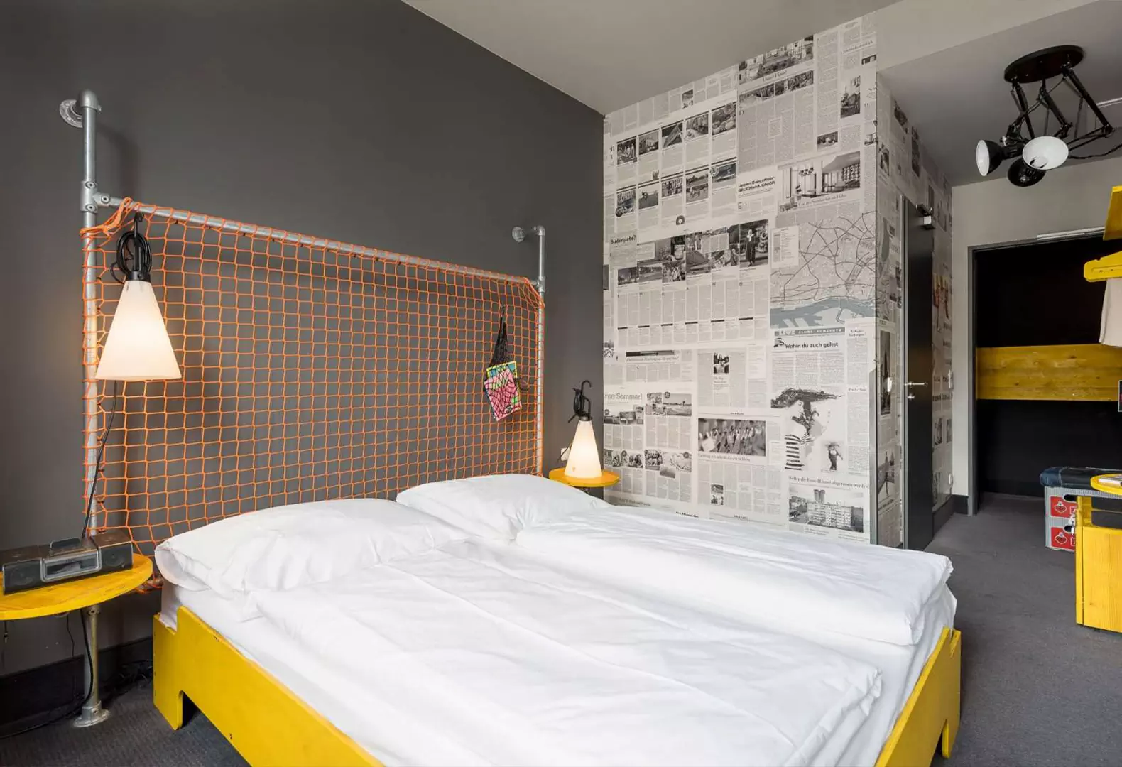 Superbude, Гамбург, Дизайн Dreimeta. Фото: Superbude Hostel