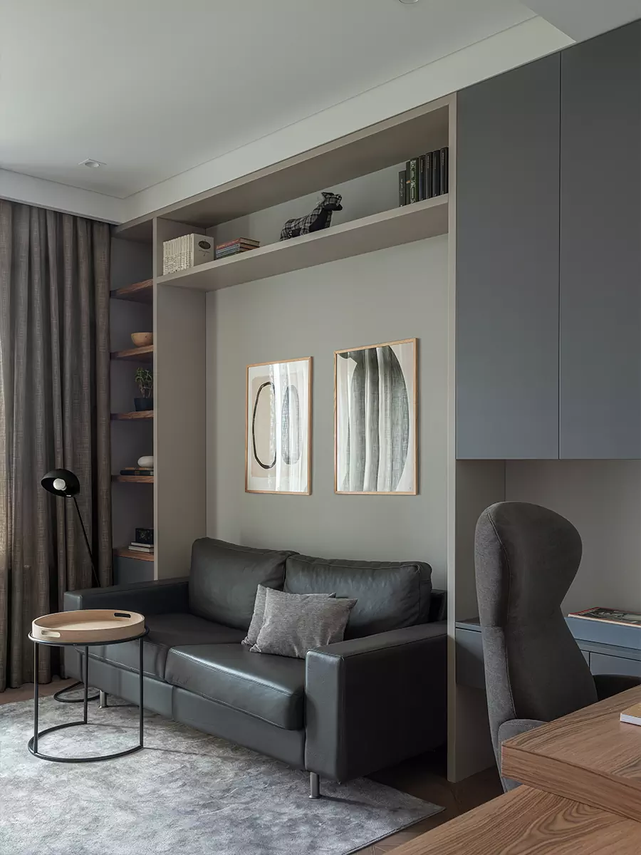 Гармоничный микс натуральных фактур в интерьере семейной квартиры — проект студии Goodone design