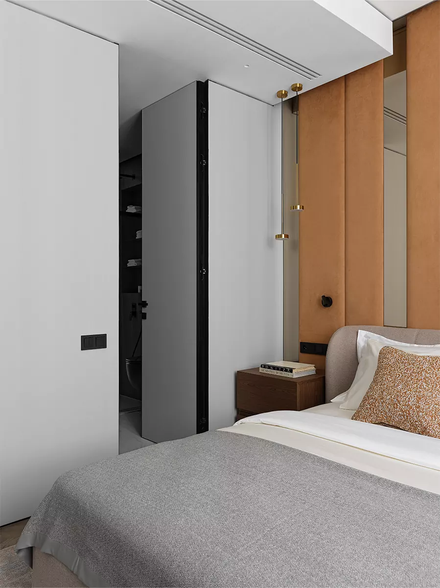 Спокойный интерьер московских апартаментов для молодой девушки — проект студии A&ES