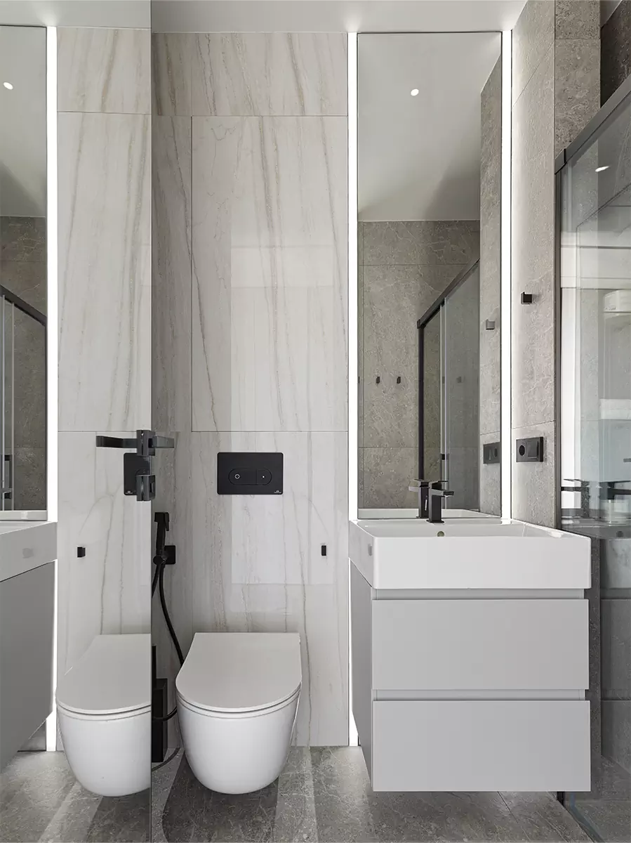 Спокойный интерьер московских апартаментов для молодой девушки — проект студии A&ES