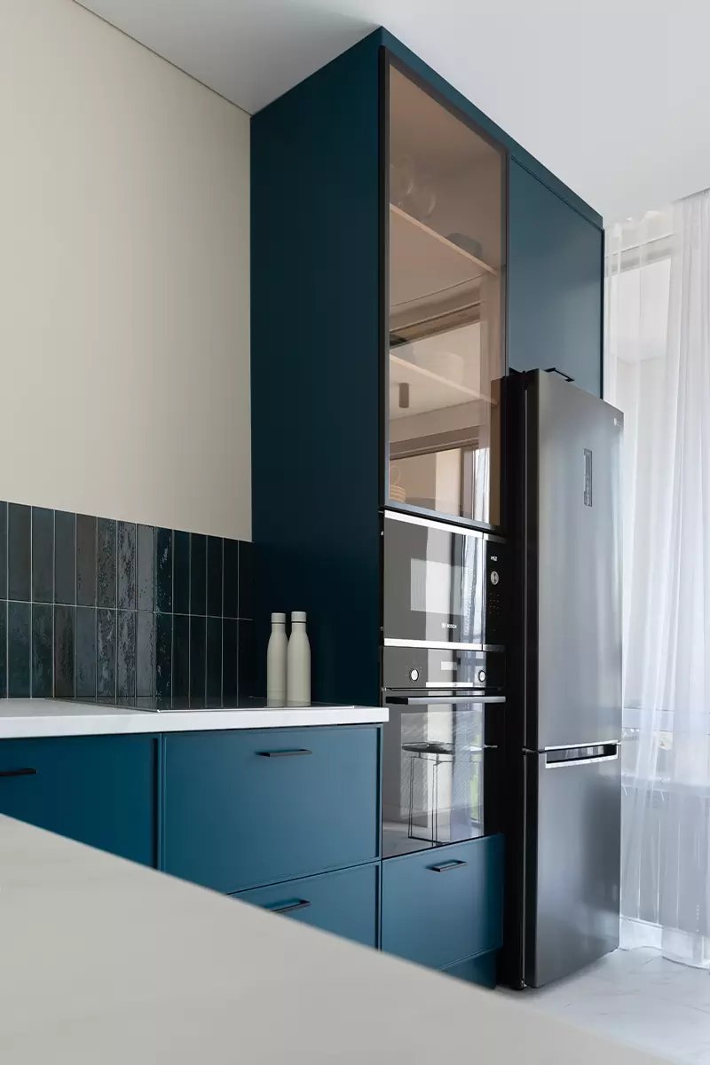 Природные оттенки и функциональные системы хранения в интерьере квартиры для молодой пары — проект Гульнары Алимбаевой и Дилары Байзаковой