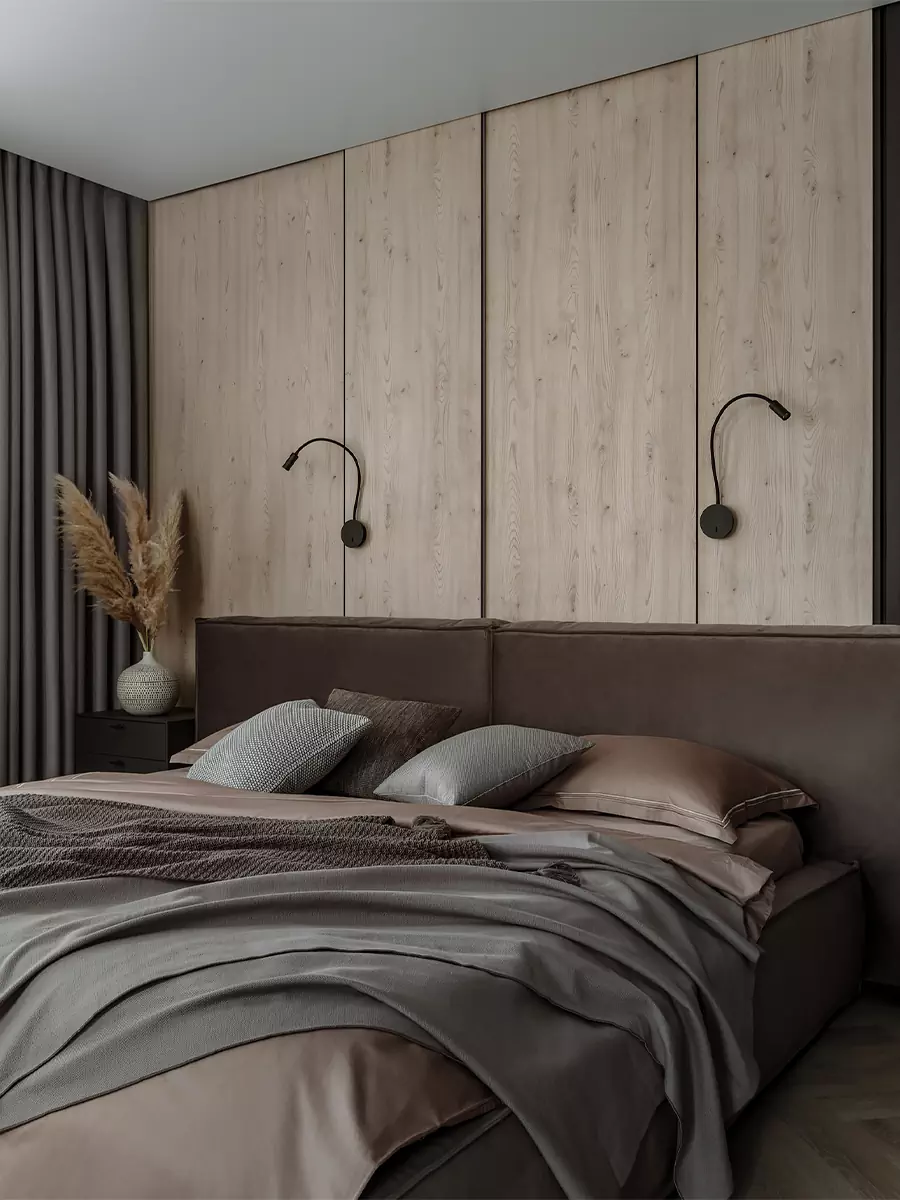 Расслабленная палитра и натуральные материалы в интерьере большой квартиры — проект студии дизайна ROOM