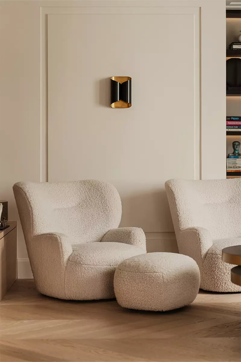 Лаконичные цвета и благородные фактуры в интерьере квартиры в историческом доходном доме — проект Paulina Dziedzic Studio