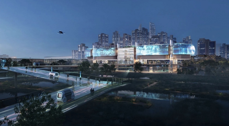 В Ханчжоу появится новый городской центр по проекту Foster + Partners