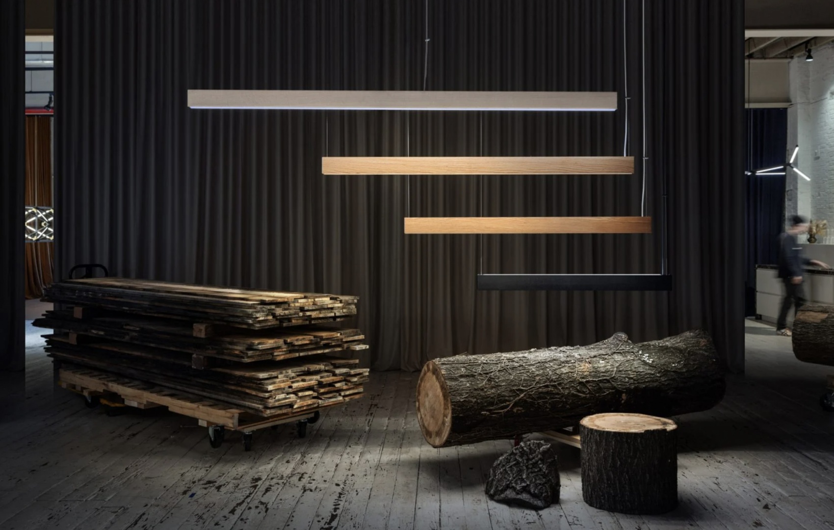 Дизайнеры Stickbulb сделали светильники из отходов древесины
