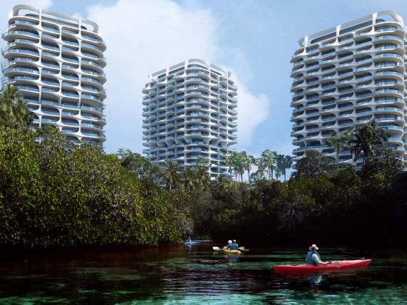 Zaha Hadid Architects представили проект жилого комплекса в тропических лесах Канкуна