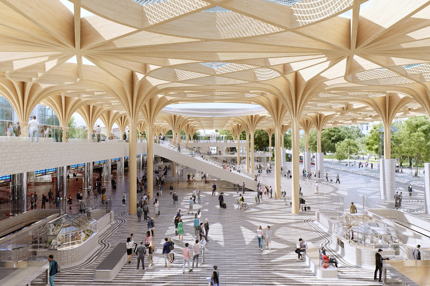 Архитекторы Henning Larsen реконструируют Главный вокзал Праги