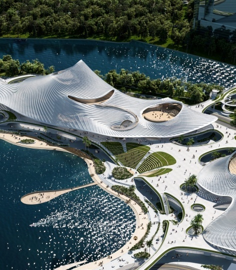 Архитекторы студии MAD спроектировали центр искусств по образцу движения воды