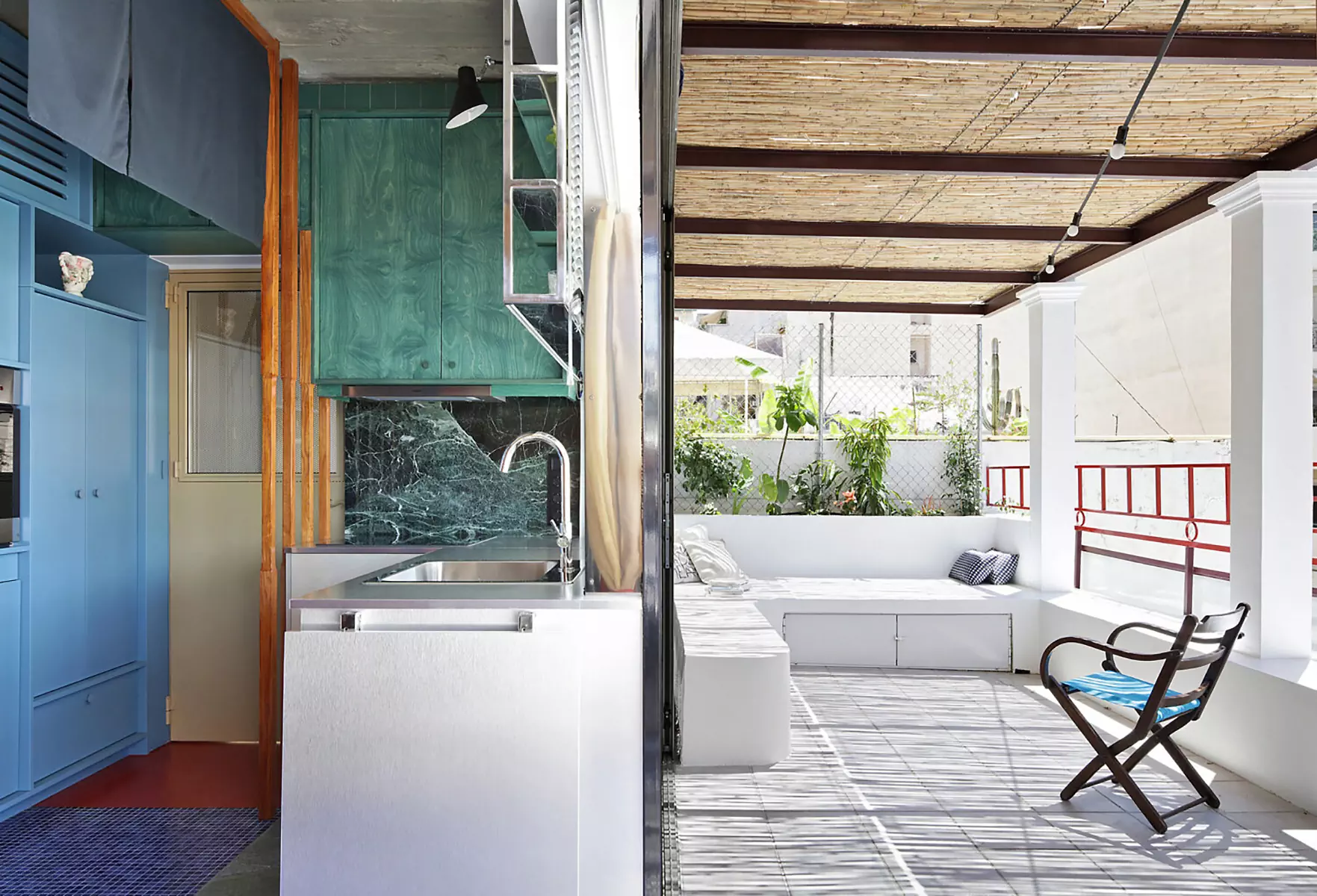 Интерьер эклектичной квартиры площадью 22 квадратных метра для тех человек — проект студии Point Supreme