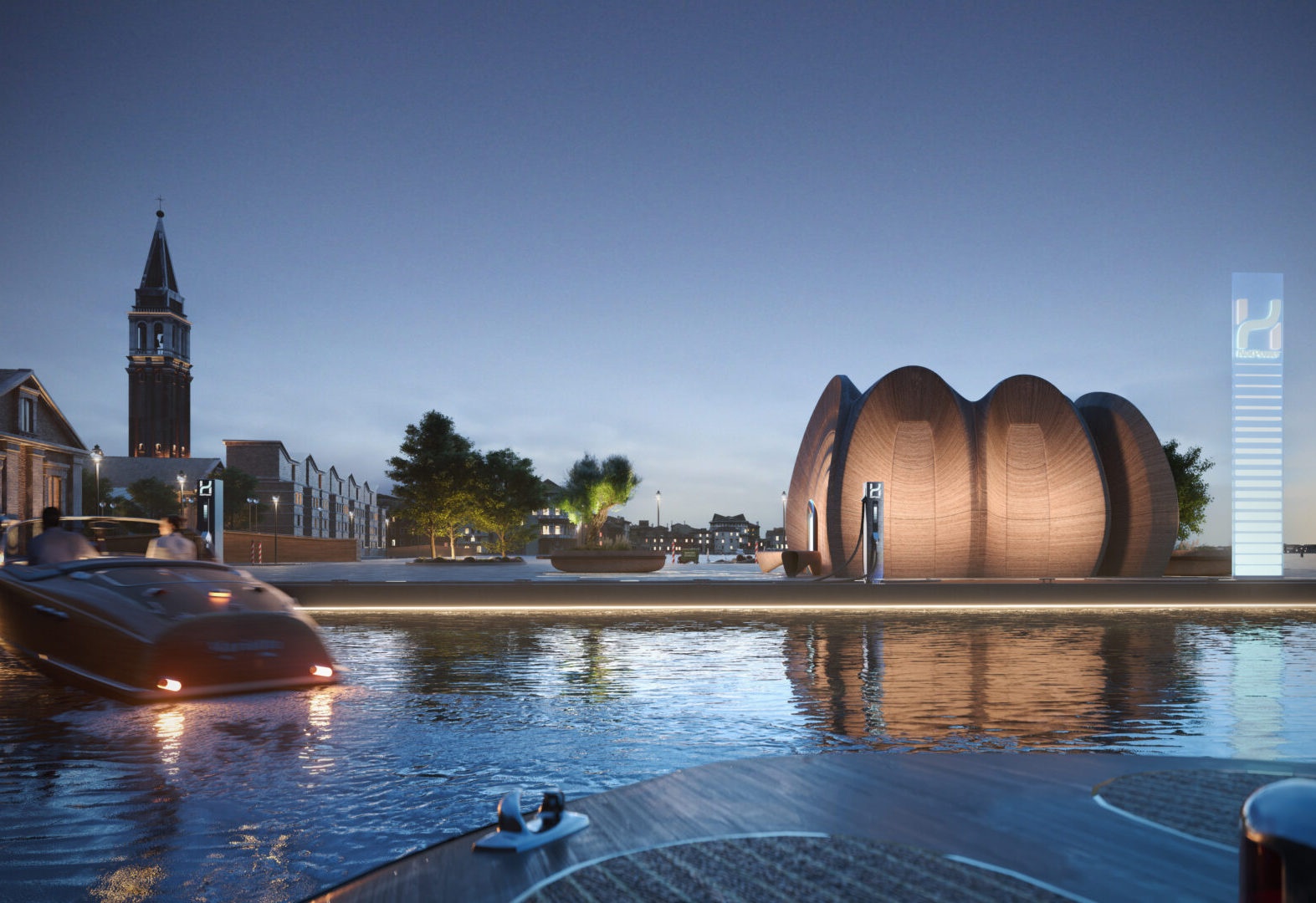 Zaha Hadid Architects разработали дизайн экологичных заправочных станций
