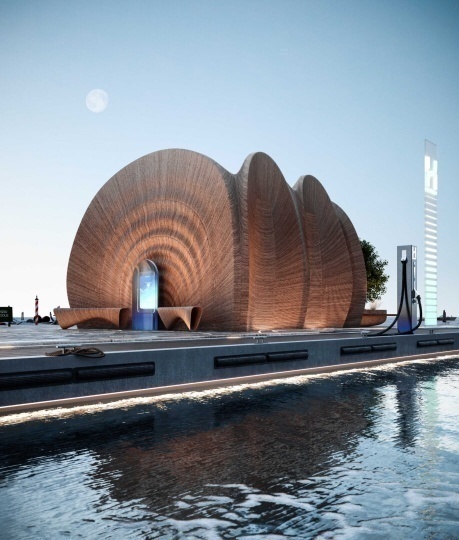 Zaha Hadid Architects разработали дизайн экологичных заправочных станций
