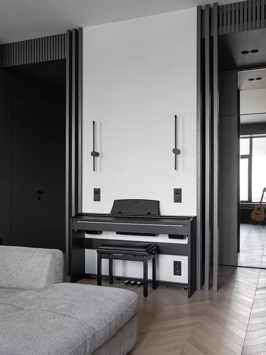 Ритмичные детали и продуманное зонирование в квартире для семьи дизайнера интерьера — проект Светланы Михайловой