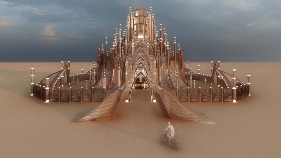 На Burning Man возведут объект, вдохновленный плетеным ливанским стулом