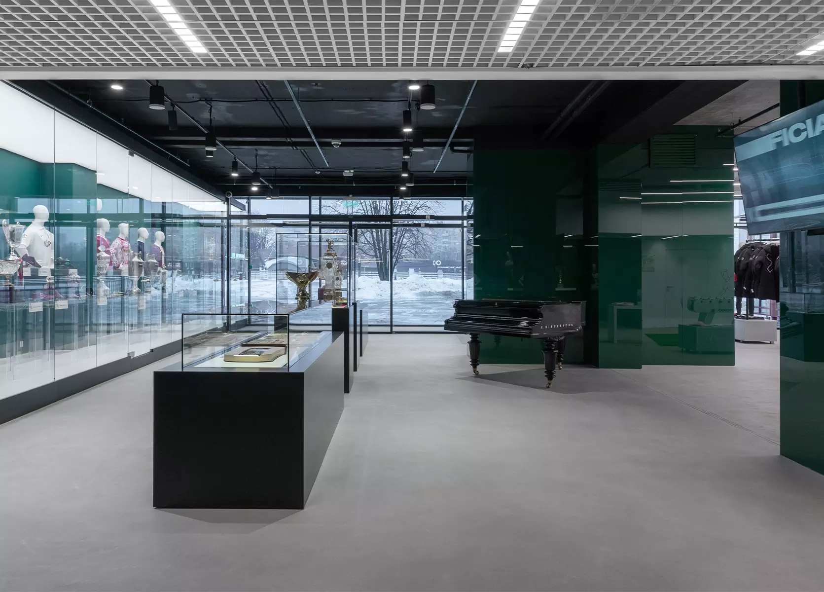 Футуристичный интерьер зоны отдыха для фанатов футбольного клуба — проект студии Arredo 2001