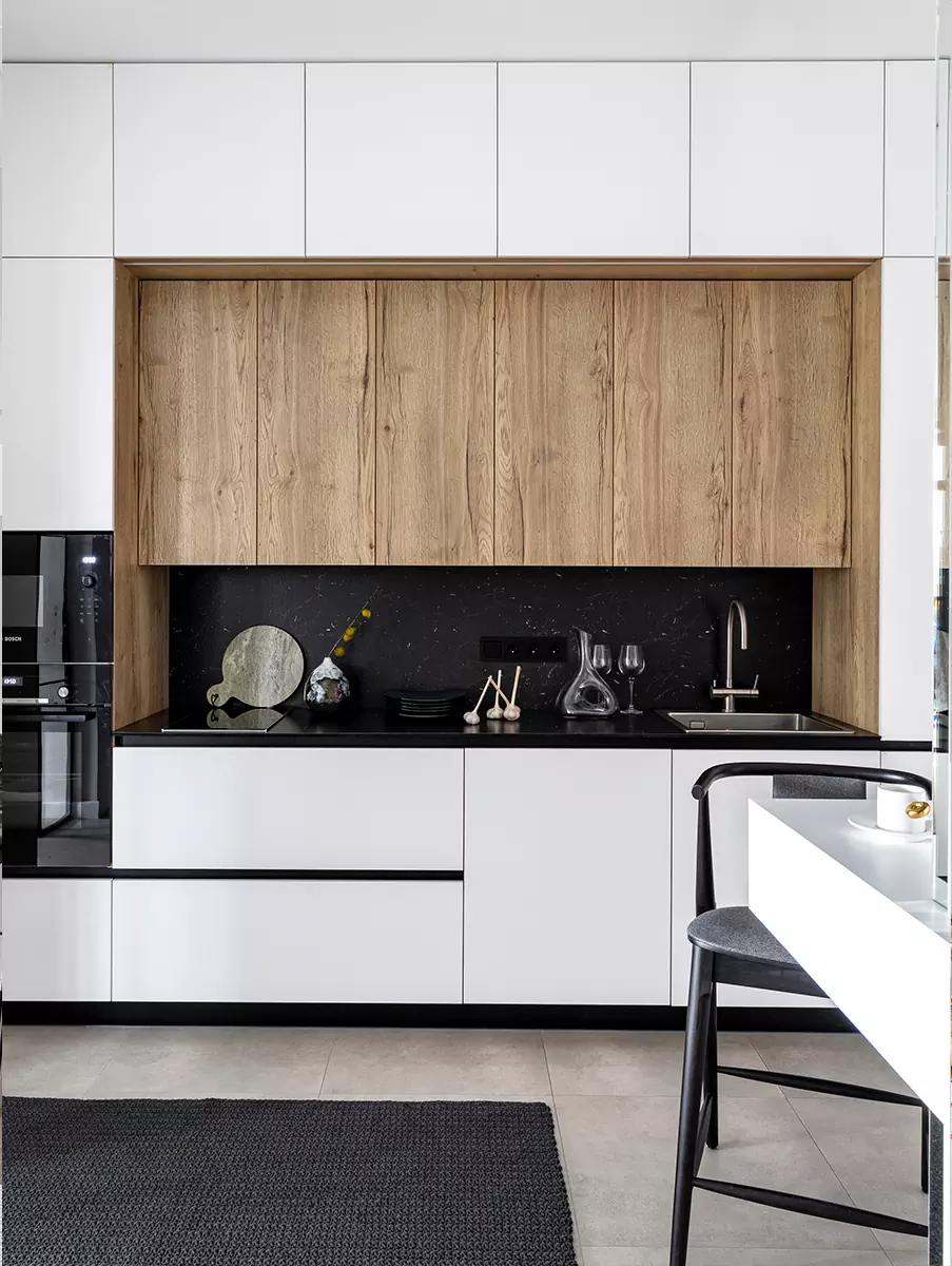 Воздушный и полный света интерьер квартиры с цветовыми акцентами — проект Анастасии Гончаровой