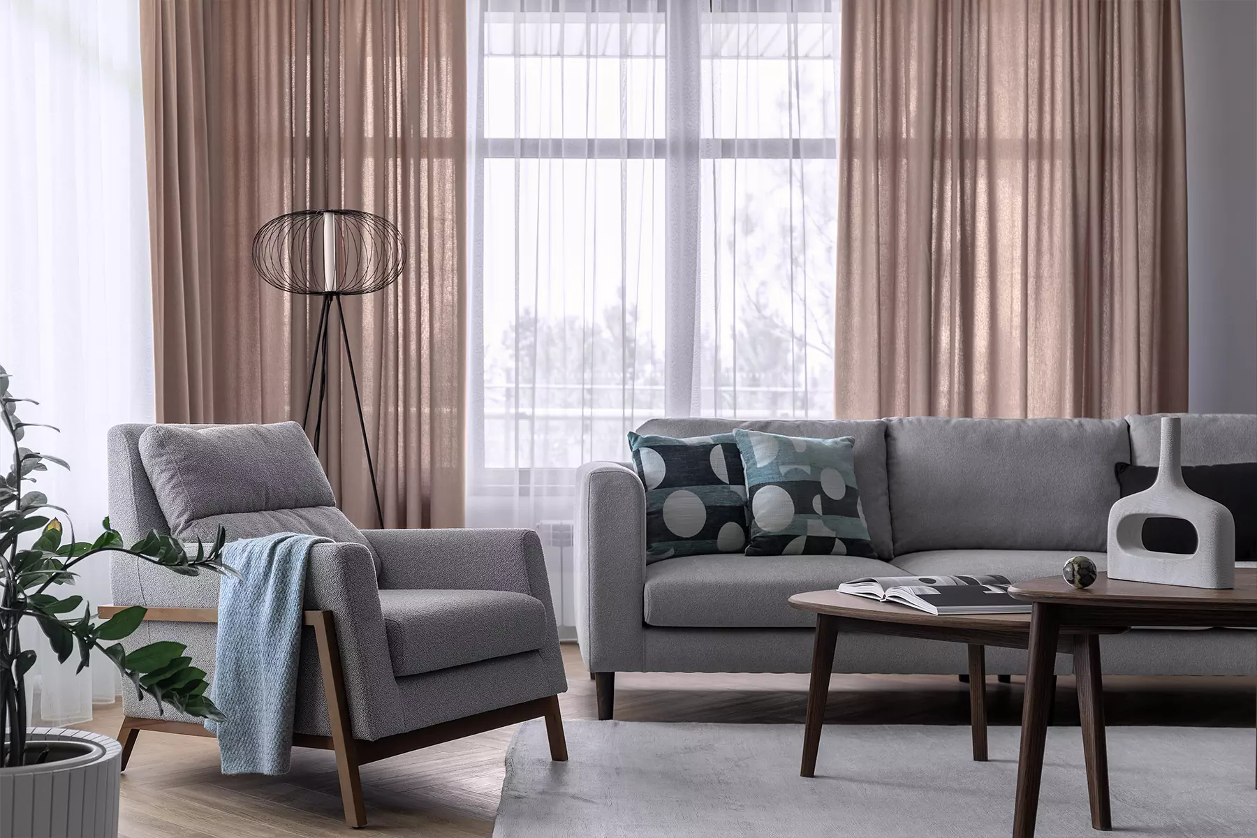 Ничего лишнего: сдержанный интерьер коттеджа для небольшой семьи — проект Оксаны Жердевой