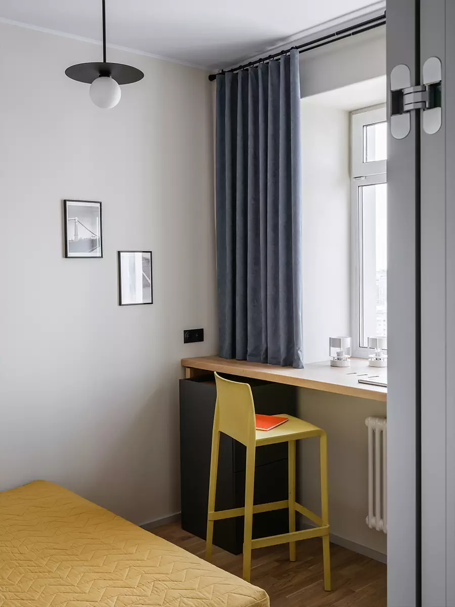 Красочный интерьер квартиры для сдачи в аренду в оживленном подмосковном районе — проект Екатерины Плаховой