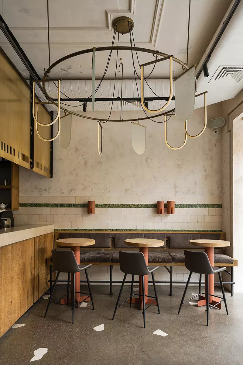 Интерьер петербургского ресторана, вдохновленный творениями Карло Скарпы — проект PAUM Design