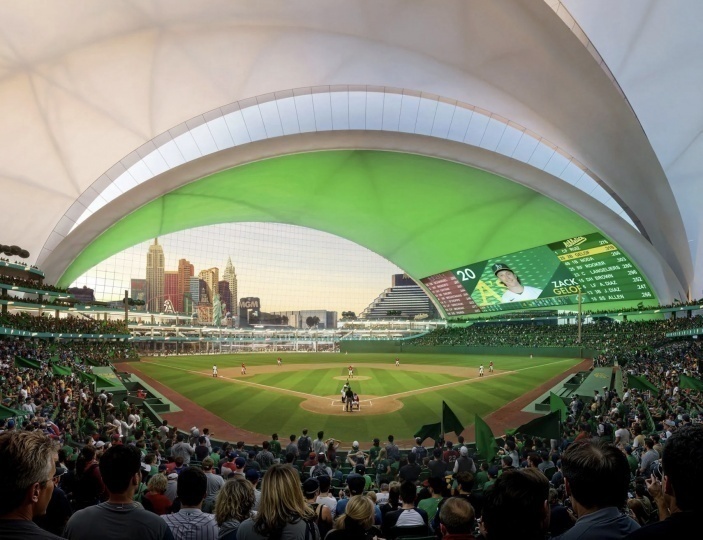 Архитекторы BIG построят стадион для бейсбола в Лас-Вегасе