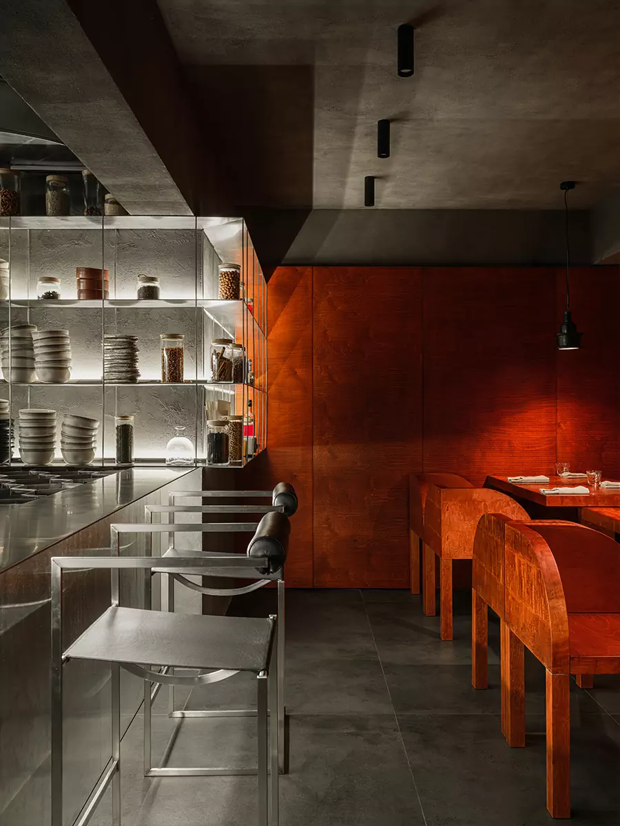 Тактильные материалы в интерьере коктейльного бара с перуанскими корнями — проект бюро Static Aesthetic Architects