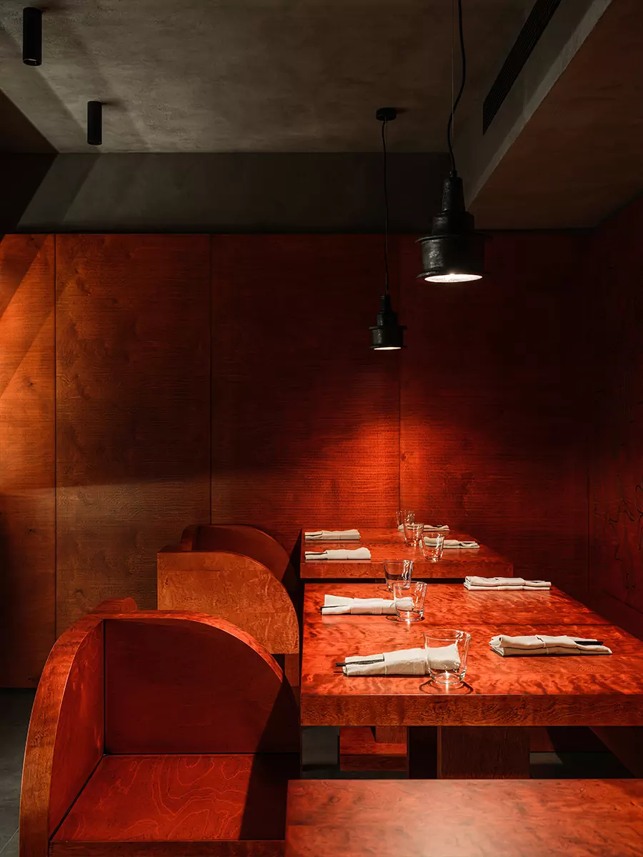 Тактильные материалы в интерьере коктейльного бара с перуанскими корнями — проект бюро Static Aesthetic Architects