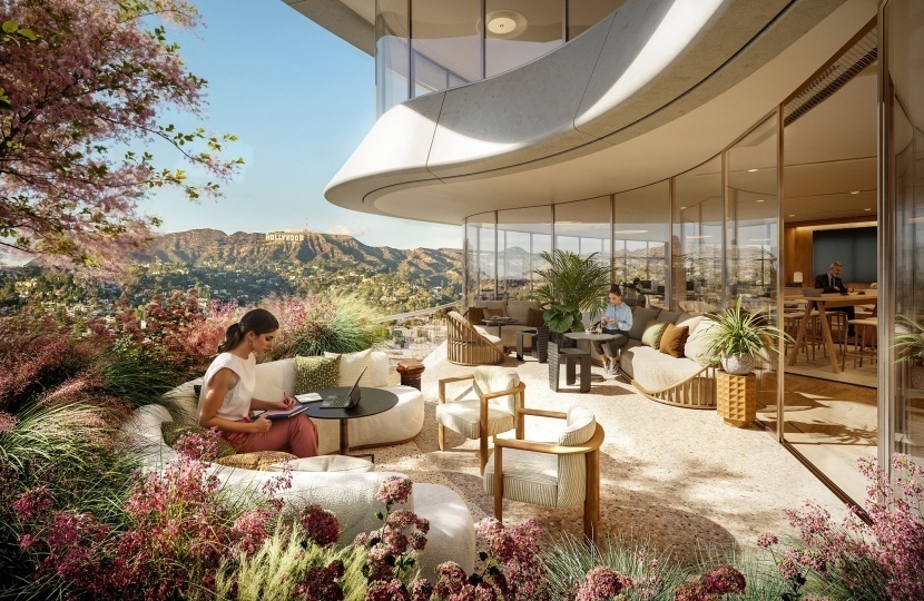 Foster + Partners построит здание со спиралевидными террасами в Голливуде