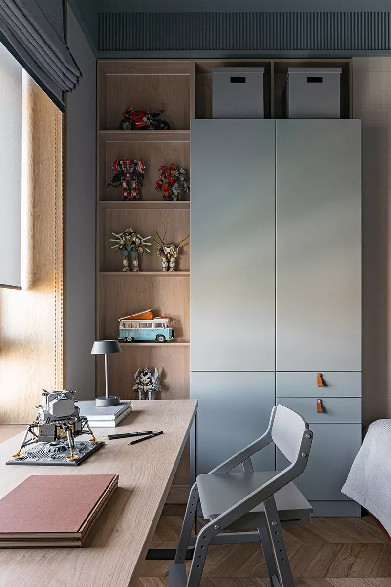 Яркие предметы с характером в эклектичном интерьере семейной квартиры — проект студии Polly Design