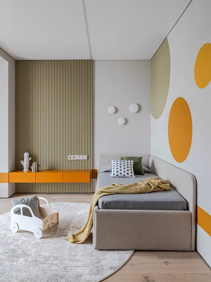 Оттенки осеннего леса в интерьере квартиры для семейной пары из Уфы — проект Алины Ганиевой