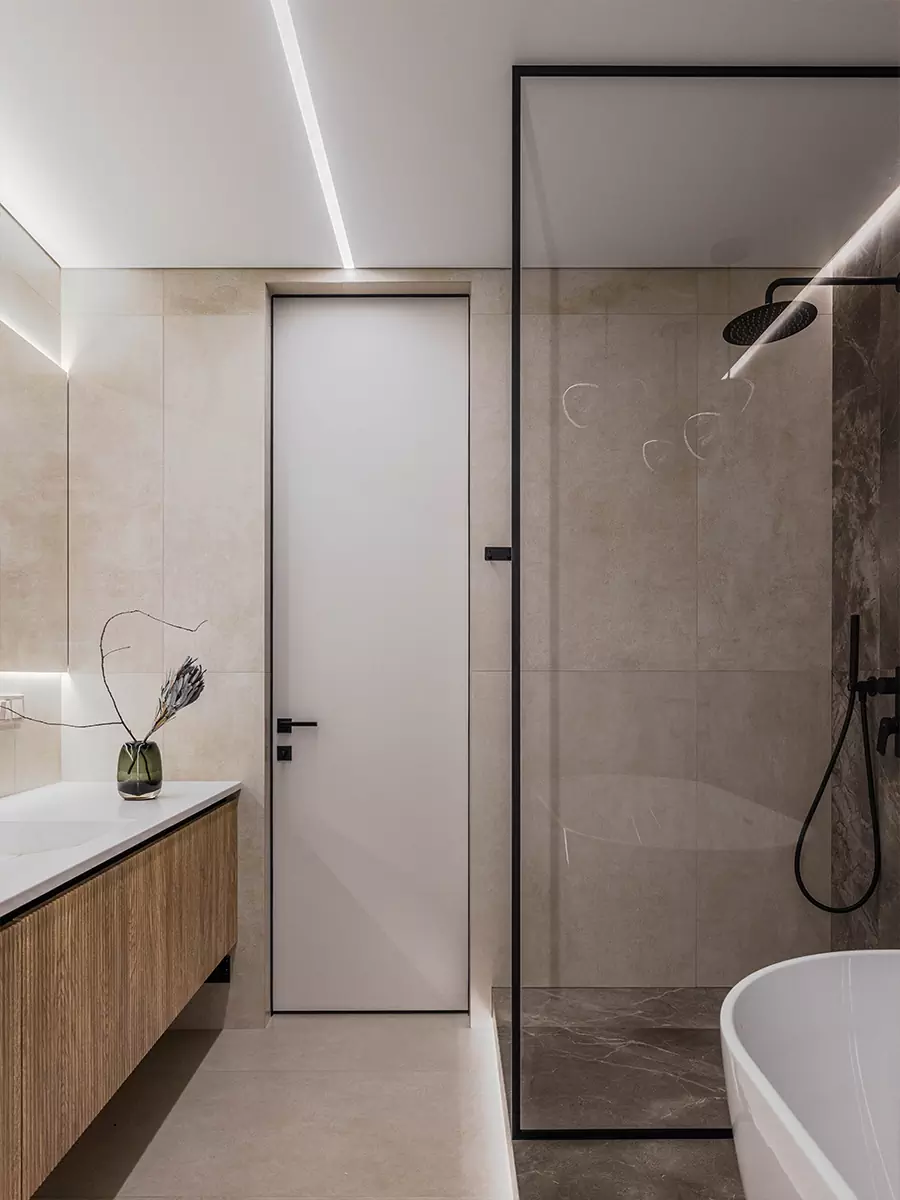 Оттенки осеннего леса в интерьере квартиры для семейной пары из Уфы — проект Алины Ганиевой