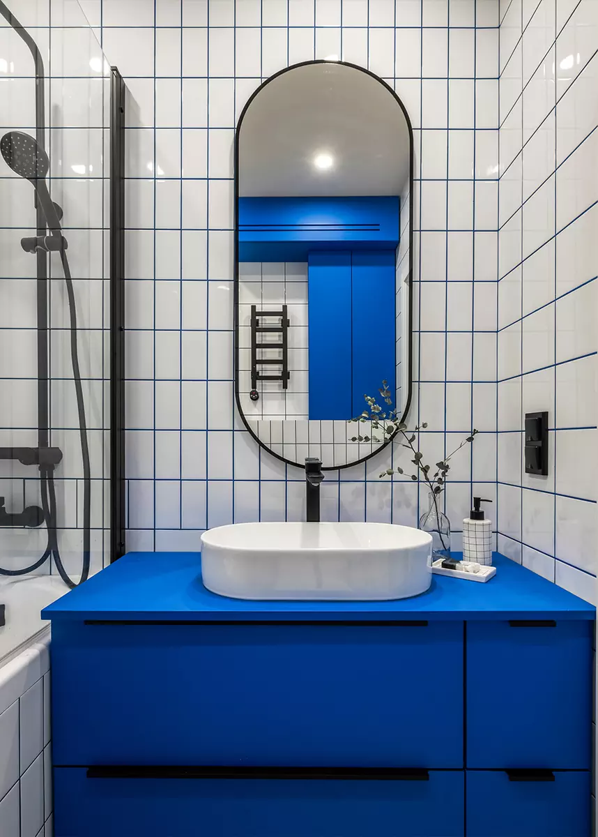 Пастельные тона и небанальные визуальные приемы в интерьере небольшой квартиры – проект Арт-студии «Мир»