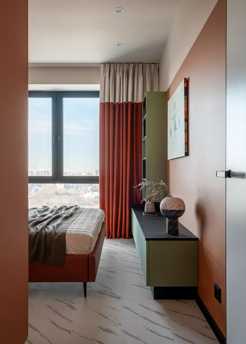 Пастельные тона и небанальные визуальные приемы в интерьере небольшой квартиры – проект Арт-студии «Мир»