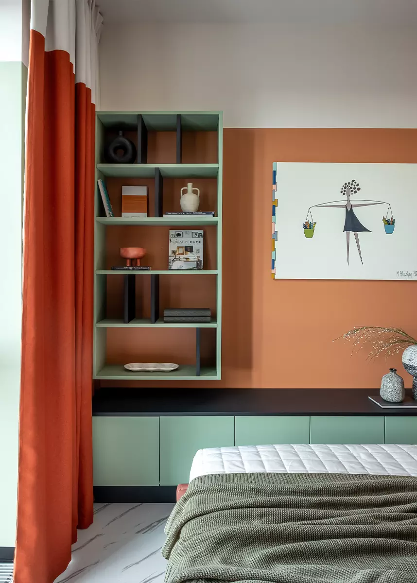 Пастельные тона и небанальные визуальные приемы в интерьере небольшой квартиры – проект Арт-студии «Мир»