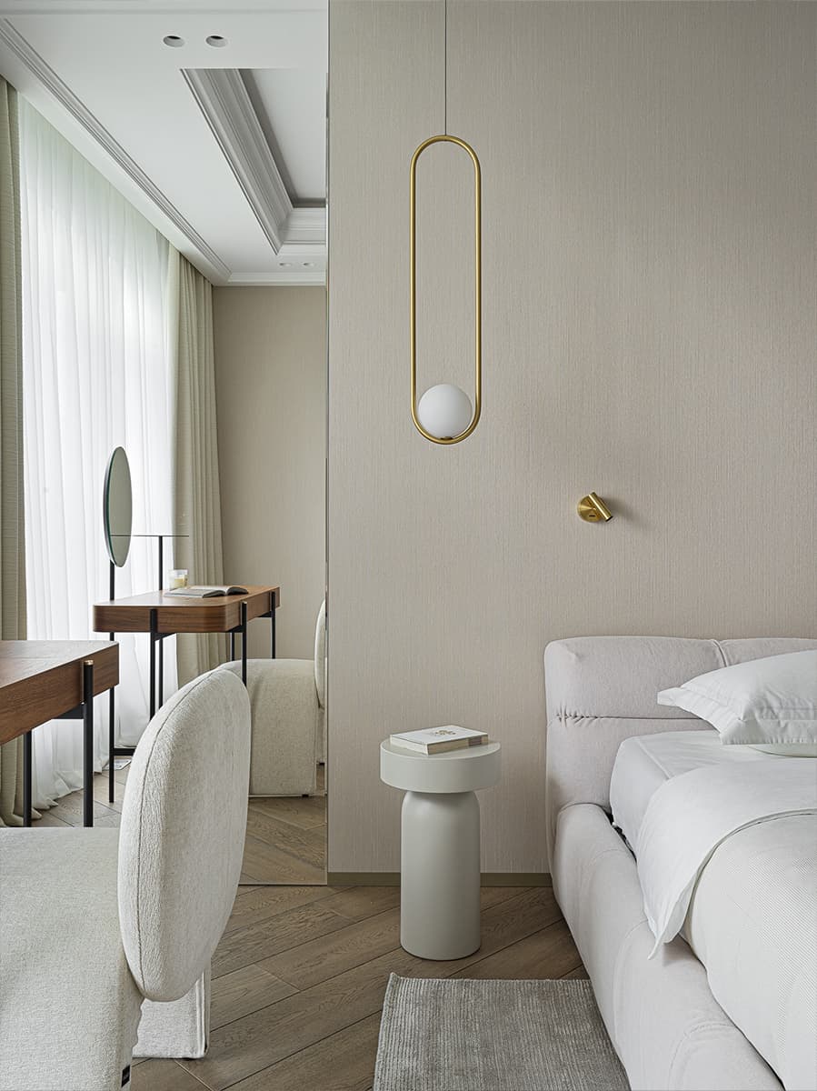 Элегантный интерьер квартиры со сложной планировкой и продуманной детской — проект Евгения Яковлевой