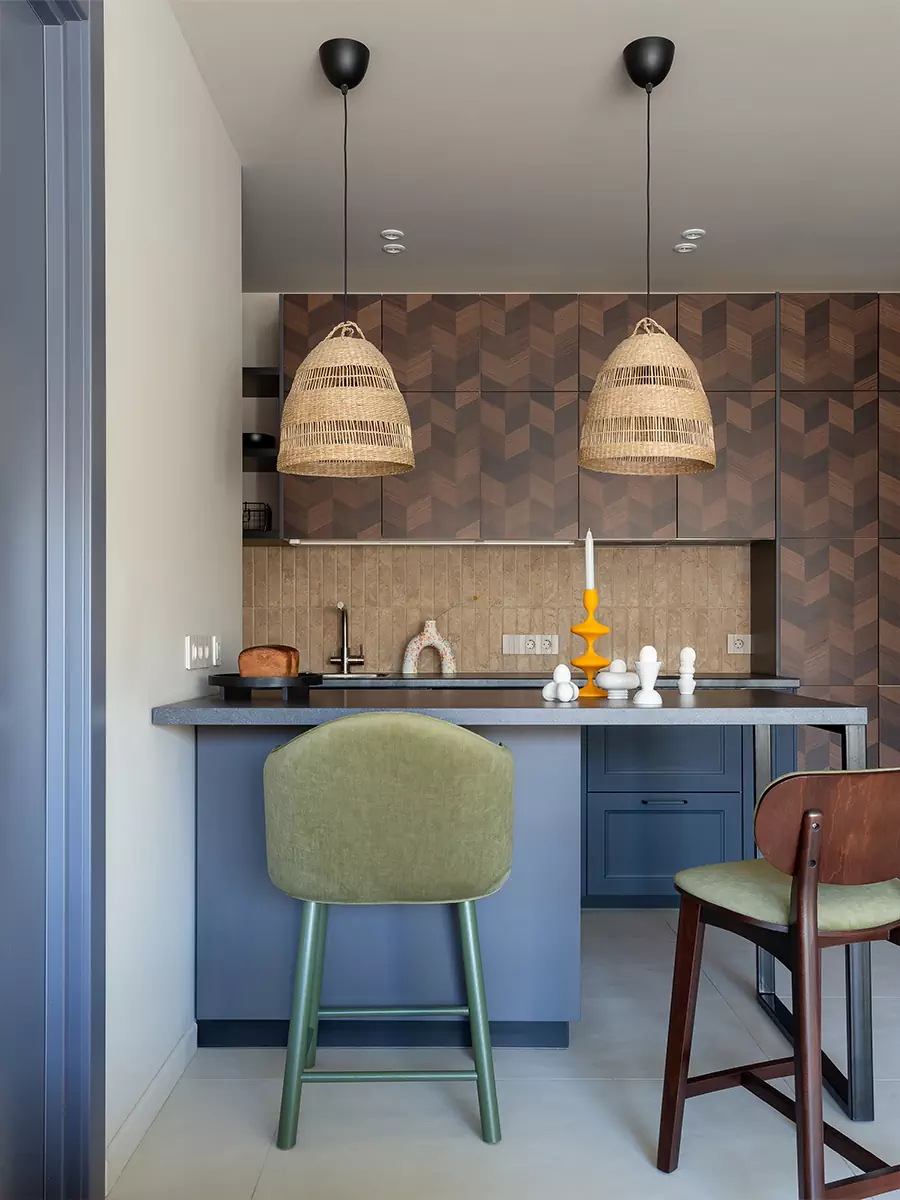 Небольшая и уютная квартира с необычной ванной – проект Полины Караванской