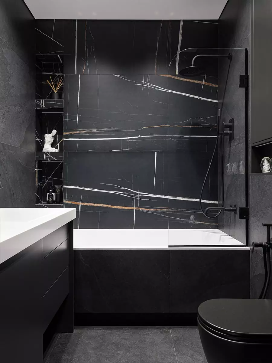 Динамичный интерьер квартиры, построенный на цветовых контрастах — проект Юлии Красниковой